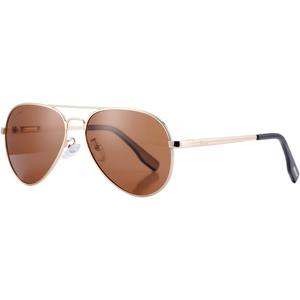 Pro Acme Polarized Aviator Sunglasses for Women Men, Petite Aviator Frame for Small Face Women Junior, 52MM