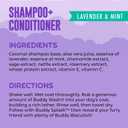 2 x Buddy Grooming Wash 2 in 1 Dog Shampoo, Lavender & Mint, 16 oz. Bottle (EXP 12/17/26)