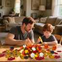 320 Pcs Fall Sensory Bin Fillers Decorations, Sensory Bin Filler, Pumpkin Bowls, Pompom, Maple Leaves, Squirrels, Pumpkins, Acorns, Pine Cones for Fall Halloween Autumn Party Decor