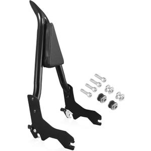 Detachable Quick Release 26 Passenger Backrest with Docking Sissy Bar Fit for Harley Softail Models Lowrider s ST FXLR FXRST FXLRS FXLRST Sport Glide FLSB Dyna Black 2018-2025 (BLACK)