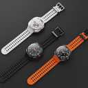 3 x 3 Packs Silicone Band Compatible with Samsung Galaxy Watch Ultra 47mm (2024), Waterproof Breathable Strap for Galaxy Watch Ultra 47mm Men Women, White, Black, Orang