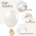 120pcs Pearl White Balloon Arch Kit, 18 12 10 5 inch Pearl White Balloons Different Sizes for Bridal Baby Shower Engagement Wedding Birthday Party Decorations