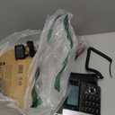 AT&T CL84307 Dect 6.0 Expandable Corded/Cordless Phone with Smart Call Blocker, Silver/Black with 3 Handsets