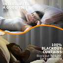 YoungsTex Linen Textured Blackout Curtains for Bedroom, Full Room Darkening Linen Window Curtain Drapes with Thermal Insulated Liner for Farmhouse Grommet, 2 Panels, 52 X 63 Inch, Birch