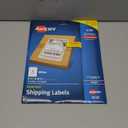 Avery Half-Sheet Printable Shipping Labels, 5.5" x 8.5" Customizable Stickers, White, 50 Blank Mailing Labels, Great for Mailing, Shipping, Organizing, and More, 5-1/2 in. X 8-1/2 in. (8126)