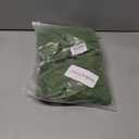 GOKATOSAU Women's One Off Shoulder Long Sleeve Split Adjustable Drawstring Ruched Midi Dress Green (Green, XL)