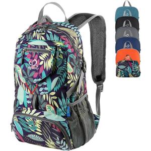 WATERFLY Small Lightweight Packable Backpack: 20l Ultra Light Foldable Travel Hiking Camping Daypack Day Pack for Man Woman