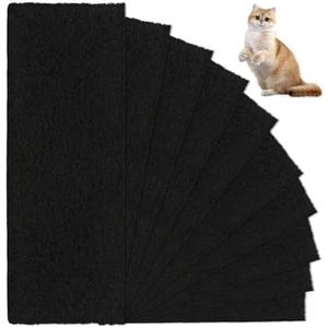 Hlimior 10 Pcs Carbon Filters for Litter-Robot 3, Cat Litter Box Replacement Filters with Activated Carbon to Absorb Unpleasant Odors Control Damp, Black (10 Pcs Carbon Filters for Litter-Robot 3) Pack 3