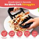 2 x Heavy Duty Meat Claws - Meat Shredder Claws for BBQ Pulled Pork Heat Resistant Bear Claws for Shredding Chicken, Brisket, Turkey BBQ Grill Accessories Gifts for Men