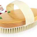 POPCHOSE Dry Brushing Body Brush, Natural Bristle Dry Skin Exfoliating Brush Body Scrub for Flawless Skin, Cellulite Reduction, Lymphatic Drainage and Blood Circulation Improvement