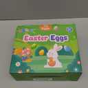 MGparty 72 Pcs 2.3" Fillable Easter Eggs Bulk, Iridescent Plastic Easter Eggs Empty for Easter Egg Hunt, Basket Stuffers, Party Favors, Classroom Prizes and Decorations