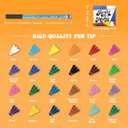 alchilalart Acrylic Paint Markers, 24 Color Fine Tip Permanent Acrylic Paint Pens For Rock Painting, Canvas, Wood, Glass, Ceramic, Fabric, Plastic, Egg, Scrapbook, Art Painting Supplies Kit