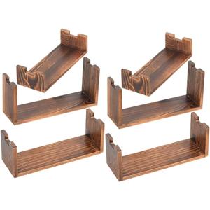 2sets Versatile Wooden Display Stand Jewelry Accessory Displaying Jewelry Holder Desktop Display Stand Dessert