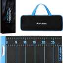 FLISSA 33" Non-Slip Fish Fillet Mat with Storage Bag, Portable & Durable Fish Cleaning Mat, Measuring Scale for Easy Filleting, Cleaning, and Cutting, Ideal Fishing Gift