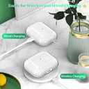 for AirPods Pro 3 Clear Case 2025, Military-Grade Shockproof, Soft TPU Highly Transparent Anti-Yellowing for AirPods Pro 3 Case with Cleaning Kit & Cute Round Buckle, Clear White