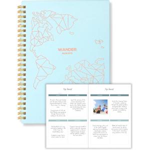 Lamare Travel Journal For Women - Cute Travel Notebook, Bucketlist, Roadtrip & Vacation Planner  Great and Fun Undated Adventure Planner 2025 Gift for Women