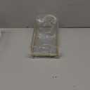 Guest Towel Holder - Glass Napkin Holder for Bathroom, Gold Bathroom Napkin Holder Tray Stylish Guest Towel Holder Tray for Bathroom Toilet Kithcen Dining Table Party Holiday Decor