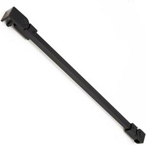 Matt Black Stainless Steel Wall-To-Glass Support Bar Support Arm for 1/4" 5/16" 3/8", or 6mm 8mm 10mm Thick Glass for Fixed Frameless Shower Glass Panel, by M-Home (50cm)