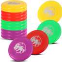 Liberty Imports 12 Pack: Plastic Flying Sports Discs Set for Outdoors Beach Backyard Throwing and Catching Activities, 9" Play Discs for Kids & Adults