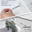 Ptouch Tape Replace for Brother P Touch Label Tape 12mm 0.47 White TZe TZe-231 TZe231 Refills TZ Laminated Black on White Work for PT-D210 D220 H110 D400 1290 Label Maker, 1/2"(12 mm), 6 Pack