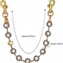 Bag Charm Chain,Bag Charms for Handbags,Cute Purse Chains for Handbags,Bag Charms for Handbags,Designer Gold flower-shaped women's purse chain