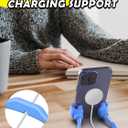 2 x Gifts for Teens Boys Girls Valentines Kids Cell Phone Stand: Upgrade Adjustable Thumbs Up Lazy Phone Holder for Desk Fun Birthday Gifts for Grandma Adults Husband Easter Basket Stuffers for Teens (1, Sky Blue)