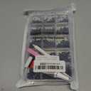 12000Pcs Black AB Purple Color Rhinestones for Bedazzling Kit, 2/3/4/5/6mm Mix Sizes Jelly Bedazzling Resin Gems, Black Gems Bedazzling, Flatback Resin Rhinestones for DIY Face Makeup Crafts Tumblers