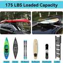 31''Soft Roof Rack Pads for Various Crossbars with Two 15' Premium Scratch Resistant Silicone Buckle, PP Rope,Quick Loop and Storage Bag, for SUPs, Surfboards, Kayaks, Canoes Includes Storage Bag