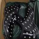 DaeRainy Women's Mid-calf Rain Boots Waterproof Non-slip for Gardens, Fishing, Farm, Outdoor Work Boots Size 8 Polka Dot