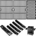 Grill Grates and Heat Plates for Dyna-Glo 5 Burner, Cast Iron & Porcelain