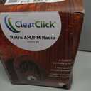 ClearClick Retro AM/FM Radio with Bluetooth - Classic Wooden Vintage Retro Style Speaker