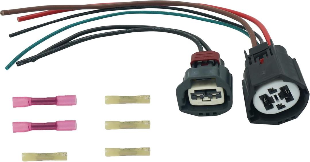 Cooling Fan Radiator Control Relay Module Connector Pigtail Wiring Harness Plug Fit Ford F-150 Focus Fusion Mustang Escape Taurus Lincoln MKZ MKX Mercury Milan Replace# 9U2Z14S411LB WPT-1361