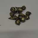 AKOAK 24 Pieces Vintage Style Antique Bronze Tone Jingle Bell Charms Pendants for Jewelry Making Xmas Tree Hanging Decoration