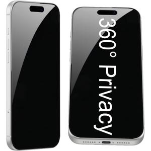 2 x 2 Pack for iPhone 17 Pro Max 360 Degree Privacy Screen Protector Anti spy Tempered Glass Film 6.9 inch