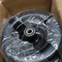 11x6.00-5 Flat Free Tire, Zero Turn Mower Front Tires with 3/4" or 5/8" and 1/2" Bearings, 5.2"- 8.3" Centered Hub, Load 400lbs, 11x6.00-5 Tires for Zero Turn Mower by Cubesprings - 2Pack, 11x6.00-5 Black