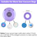 Electric Pump for Vacuum Storage Bags, Travel Vacuum Pump for Various Vacuum Seal Bags Portable Vacpack Air Pump for Compression Clothing Blanket Luggage Purple (Storage Bag Not Included)