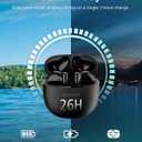 Philips TAT1139 Wireless Earbuds,True Wireless Headphones,Powerful Bass with 13 mm Driver,Clear Call with AI Mic,26-Hour Battery Life,Fast Charging,Bluetooth v5.4,IPX4 Rating,Ergonomic Design,Black