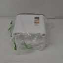 Procade Bathroom Trash Can with Lid, Plastic Garbage Can with Legs, 4 Gallon Gold Trash Bin with Push Button, Narrow White Trash Can Waste Basket for Bedroom, Living Room, Office, Dog Proof Trash Bin (White)