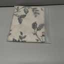 Watercolor Colorful Flowers Linen Kitchen Valance, Light Filtering Rod Pocket Small Window Curtains Valance for Kitchen Cafe Living Room Bathroom 54" x 18" Blush, Orange, Yellow