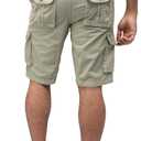 X RAY Mens Belted Cargo Shorts, Relaxed Fit Casual Knee Length 12.5" Cargo Shorts for Men (Big and Tall Shorts for Men) (Green, 36)