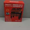 124-Piece Magnetic Screwdriver Set with Plastic Racking, Precision Screwdrivers, Magnetizer, Demagnetizer, Allen Keys, Nut Drivers, Ratchet Handles, Sockets & More - DIY Tools for Men, Tools Gift