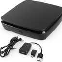 Portable External CD Player for Car with Bluetooth and USB/Type-C Connection, CD Player for Car Audio Systems/TV/MacBook pro/Laptops Desktops/Bluetooth Speaker with Plug and Play