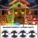 2-Pack Extentable C9 Christmas Lights Outdoor Indoor, 66 FT 100 LED Christmas String Lights Plug in with 8 Modes & Timer, Waterproof Fairy Twinkle Light for Xmas Tree Yard Decorations (Multi-Colored)