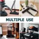 25FT Flat Plug Extension Cord, 16 AWG 3 Prong Grounded Black Low Profile Extension Cable for Indoor, UL Listed