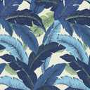 LVTXIII Outdoor Rocking Chair Cushion Set, All Weather Patio Tufted Seat Cushion with Ties, Fade Resistant Seat Cushions for Garden Rocker,43x19x3, 2 Count, Swaying Palms Blue