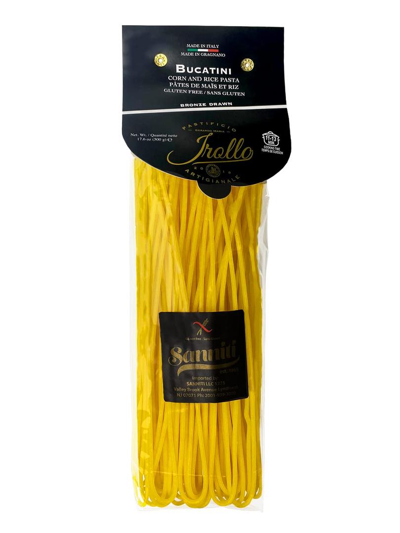 Sanniti Artisanal Gluten Free Pasta di Gragnano Imported From Italy, 17.6 oz (Bucatini) No BB date