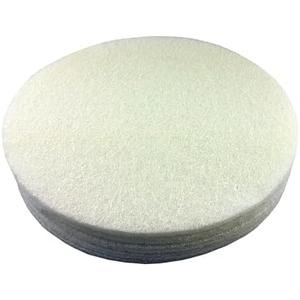 Premium 16 Inch Non Woven Surface Conditioning Discs - for Dry Sanding Countertops, Auto Body Repair, Marine, Paint, Plastics, Metal and Fiberglass (White - Non Abrasive, 5 Pack)
