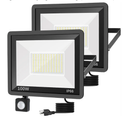 2 Pack 100W LED Motion Sensor Flood Light,Dusk to Dawn,IP66 Waterproof, 11800 Lumens, 5000K Daylight White, Super Bright Security Light for Garage, Front Porch, Barn