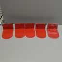 Lulonpon 6 Pieces Book Ends, Bookends, Books Stand, Metal Bookend for Shelves, Red Book Ends for School, Library, Desktop Organizer