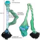Depth 16ft Anti-Winding 3 Layers Fishing Net Wrapped Rope Lead Sinker Length 262ft Gill Net for Fishing Survival